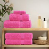 Премиум кърпи за баня 10 бр розови 70x140 см 600 gsm 100% памук