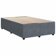 Рамка за легло, тъмносива, 120x200 см, кадифе