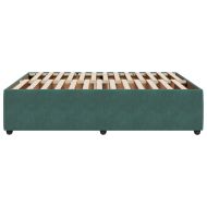 Рамка за легло, тъмнозелена, 140x200 см, кадифе