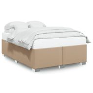 Рамка за легло, капучино, 140x200 см, изкуствена кожа