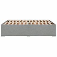 Рамка за легло без матрак, светлосива, 160x200 см, плат