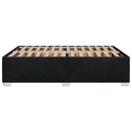 Рамка за легло без матрак, черна, 160x200 см, плат