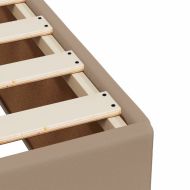 Боксспринг легло с матрак, капучино, 100x200см, изкуствена кожа