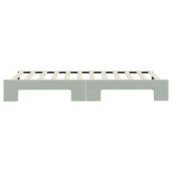 Канапе с изтеглящо легло светлосиво 80x200 см кадифе