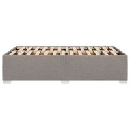 Рамка за легло без матрак, таупе, 120x190 см, плат