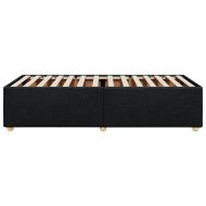 Рамка за легло без матрак, черна, 100x200 см, плат