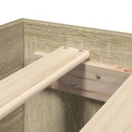 Рамка за легло без матрак сонома дъб 180x200 см инженерно дърво