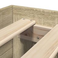 Рамка за легло без матрак сонома дъб 75x190 см инженерно дърво