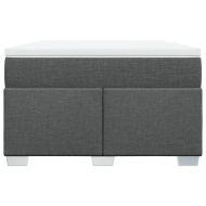 Боксспринг легло с матрак, тъмносиво, 120x190 см, плат