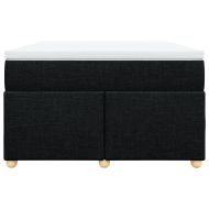 Боксспринг легло с матрак, черно, 120x200 см, плат