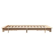 Рамка за легло без матрак, 120x190 см, масивна чамова дървесина