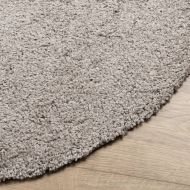 Шаги килим с дълъг косъм PAMPLONA модерен бежов Ø 280 см