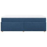 Боксспринг легло с матрак, синя, 90x200 см, плат