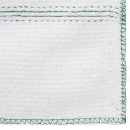 Кърпи за под 10 бр бели със зелени ивици 50x60 см