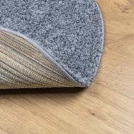 Шаги килим с дълъг косъм "PAMPLONA" модерен син Ø 80 см