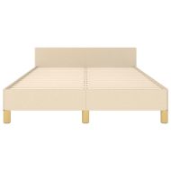 Рамка за легло без матрак, кремава, 120x200 см, плат