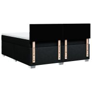 Боксспринг легло с матрак, черно, 180x200 см, плат