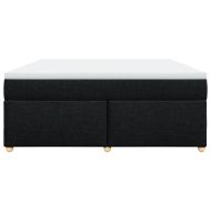 Боксспринг легло с матрак, черно, 180x200 см, плат