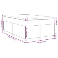 Боксспринг легло с матрак, светлосиво, 140x200 см, плат