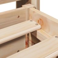 Рамка за легло без матрак, 135x190 см, масивна чамова дървесина