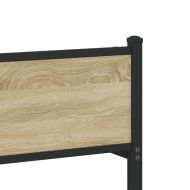 Метална рамка за легло, без матрак, сонома дъб, 180x200 см