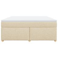 Боксспринг легло с матрак, кремава, 180x200 см, плат