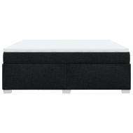 Боксспринг легло с матрак, черно, 180x200 см, плат