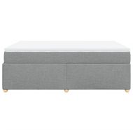 Боксспринг легло с матрак, светлосиво, 140x190 см плат