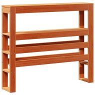 Рамка за легло без матрак, восъчнокафяв, 90x190 см, бор масив