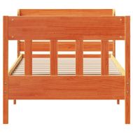 Рамка за легло без матрак, восъчнокафяв, 100x200 см, бор масив