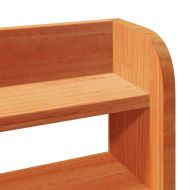 Рамка за легло без матрак, восъчнокафяв, 120x190 см, бор масив