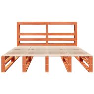 Рамка за легло без матрак, восъчнокафяв, 120x200 см, бор масив