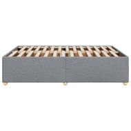 Рамка за легло без матрак, светлосива, 140x200 см, плат