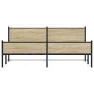 Метална рамка за легло, без матрак, сонома дъб, 200x200 см