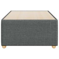 Рамка за легло без матрак, тъмносива, 80x200 см, плат