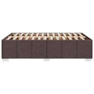 Рамка за легло без матрак, тъмнокафява, 120x200 см, плат