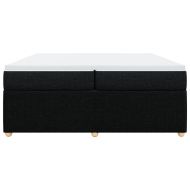 Боксспринг легло с матрак, черно, 200x200 см, плат