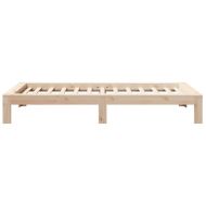 Рамка за легло без матрак, 90x200 см, масивна чамова дървесина