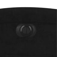 Електрически реклайнер стол, черен, кадифе