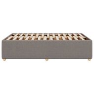 Рамка за легло без матрак, таупе, 120x190 см, плат