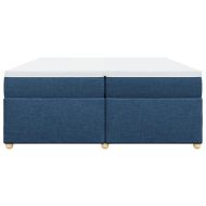 Боксспринг легло с матрак, синьо, 200x200 см, плат