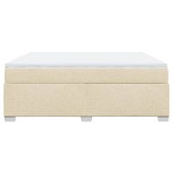 Боксспринг легло с матрак, кремава, 180x200 см, плат