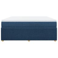 Боксспринг легло с матрак, синьо, 180x200 см, плат