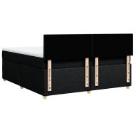 Боксспринг легло с матрак, черно, 180x200 см, плат