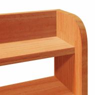 Рамка за легло без матрак, восъчнокафяв, 140x190 см, бор масив