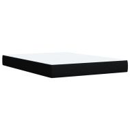 Боксспринг легло с матрак, черно, 140x200 см, плат