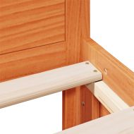 Рамка за легло без матрак, с табла, 120x200 см, бор масив