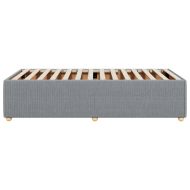 Рамка за легло без матрак, светлосива, 80x200 см, плат