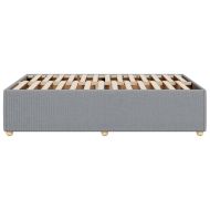 Рамка за легло без матрак,, светлосива, 120x190 см, плат