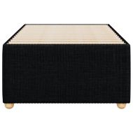 Рамка за легло без матрак, черна, 100x200 см, плат